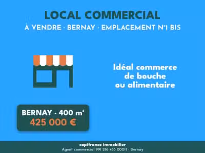 Local commercial de 401m² à vendre à Bernay (27)