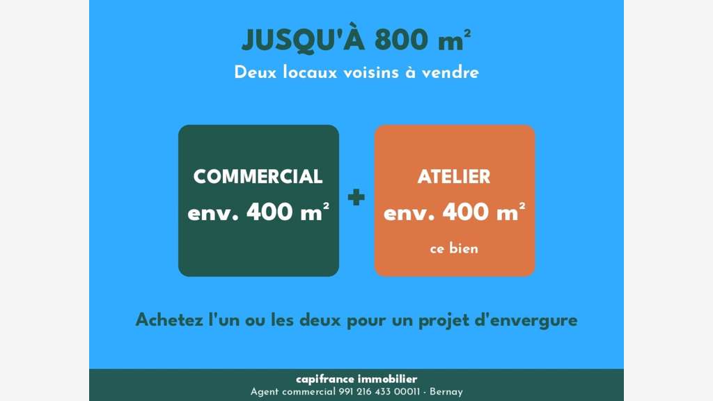 Local d'activité bureau de 500m² à vendre à Bernay