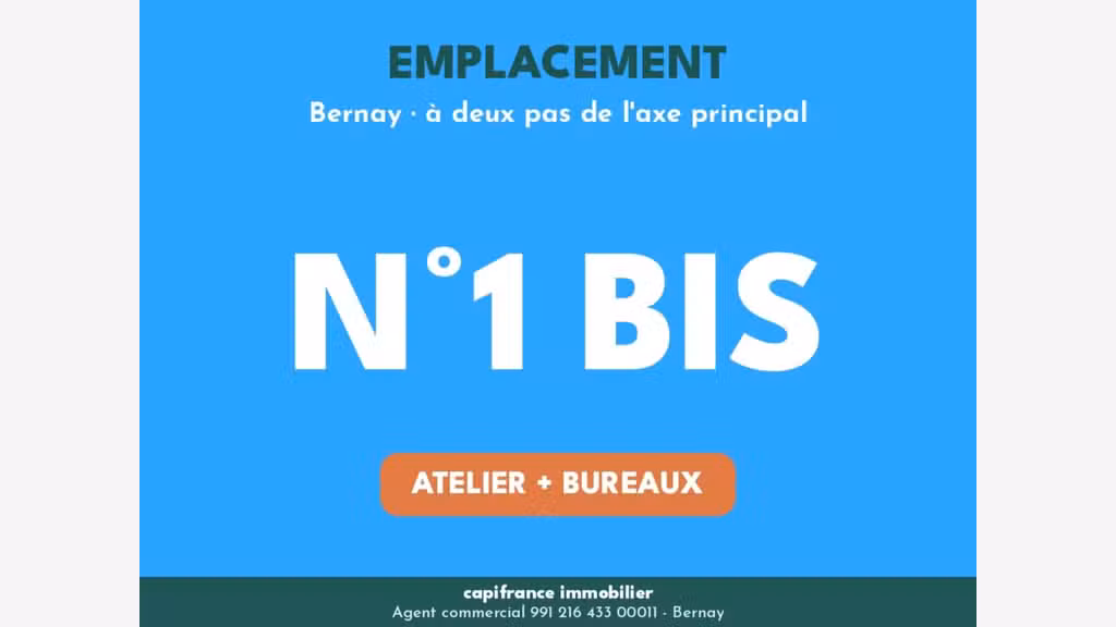 Local d'activité bureau de 500m² à vendre à Bernay
