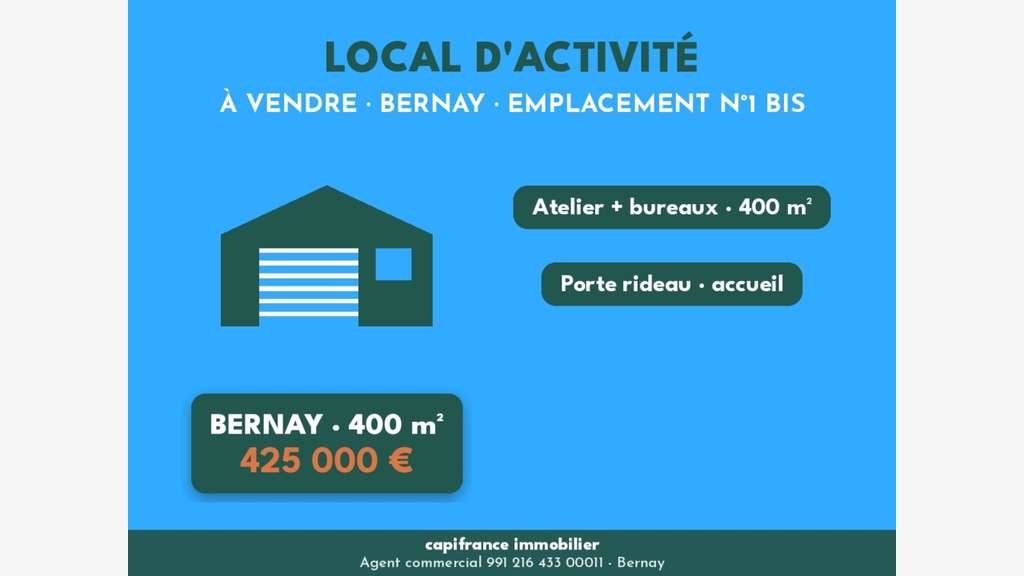 Local d'activité bureau de 500m² à vendre à Bernay