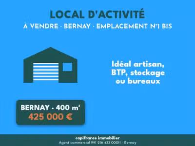 Local d'activité bureau de 500m² à vendre à Bernay