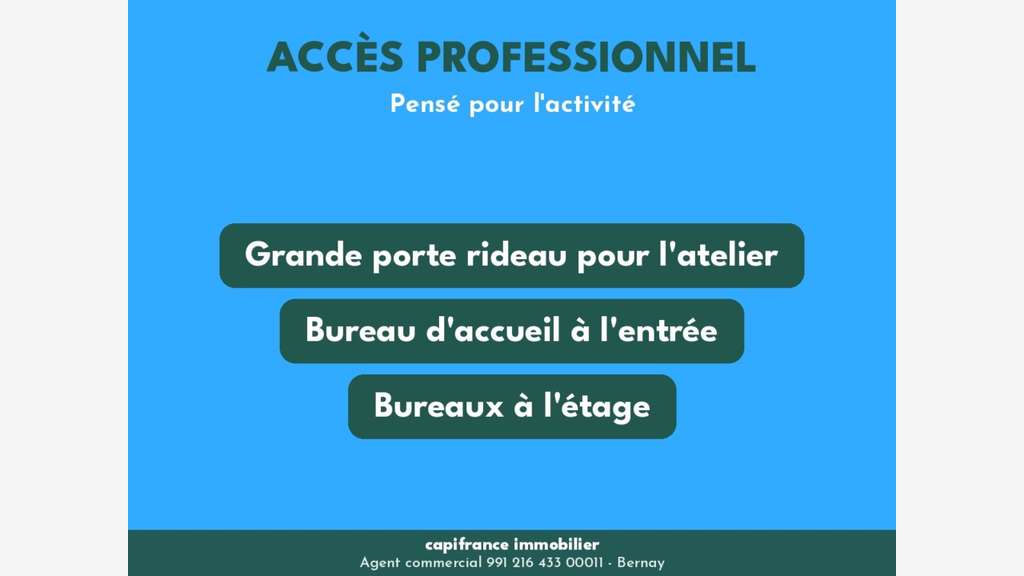Local d'activité bureau de 500m² à vendre à Bernay