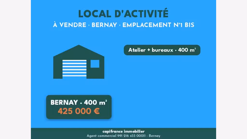 Local d'activité bureau de 500m² à vendre à Bernay