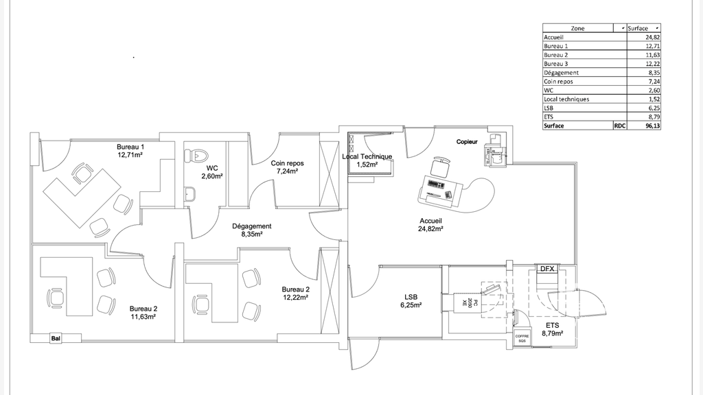 Vente local 96m² excellente visibilité à Béziers