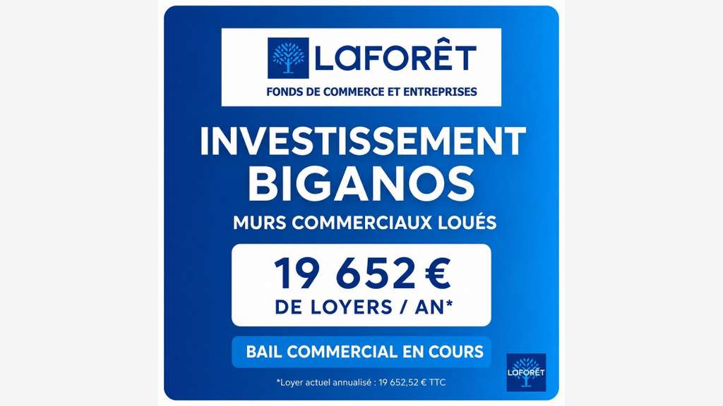 BIGANOS - MURS COMMERCIAUX LOUÉS 84 M² - I