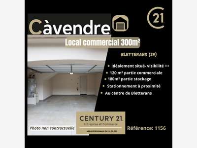 Vente local commercial 120m² à Bletterans centre 