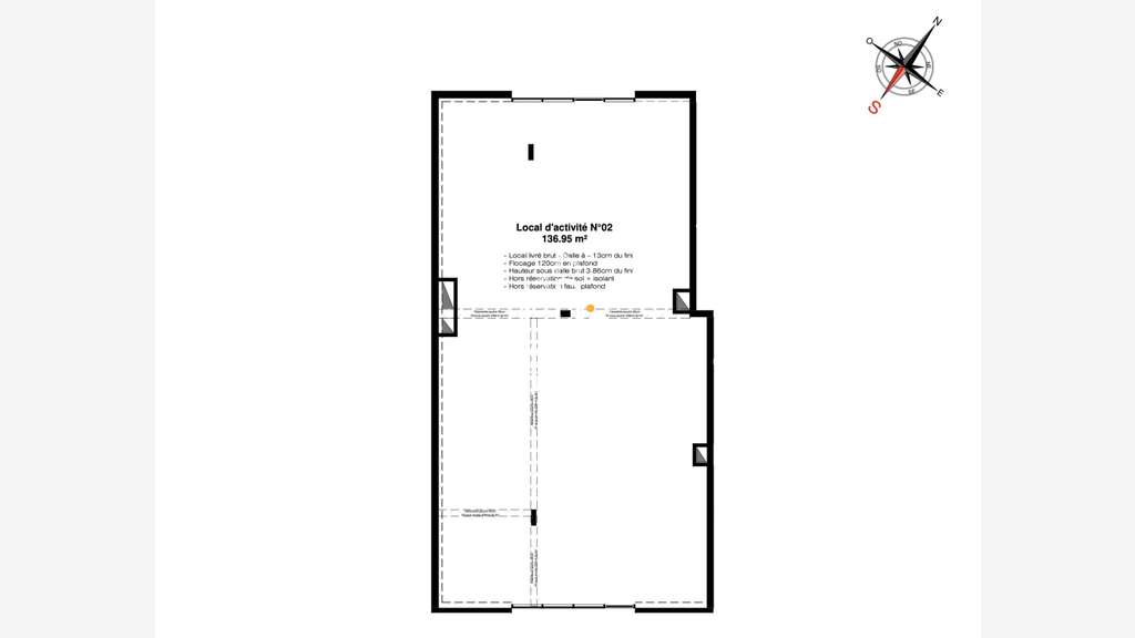 AV local commercial 136m² Bouaye proche gare SNCF