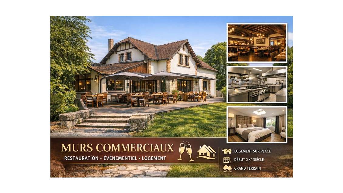 Vente murs restauration événementiel 285m² Bourges