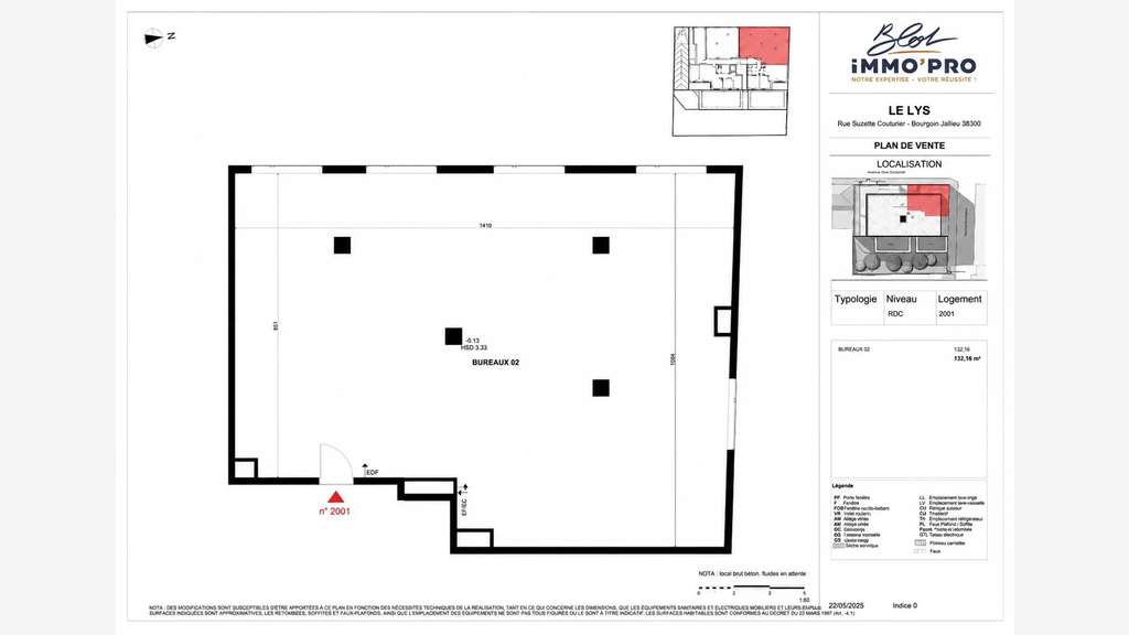 À vendre locaux pro neufs 133m² à Bourgoin-Jallieu