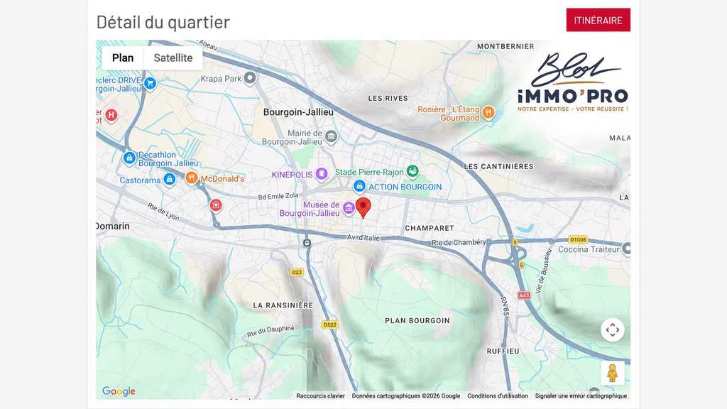 À vendre locaux pro neufs 133m² à Bourgoin-Jallieu