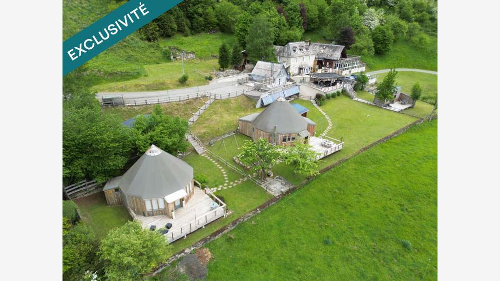 Vente domaine touristique avec spa et yourtes.