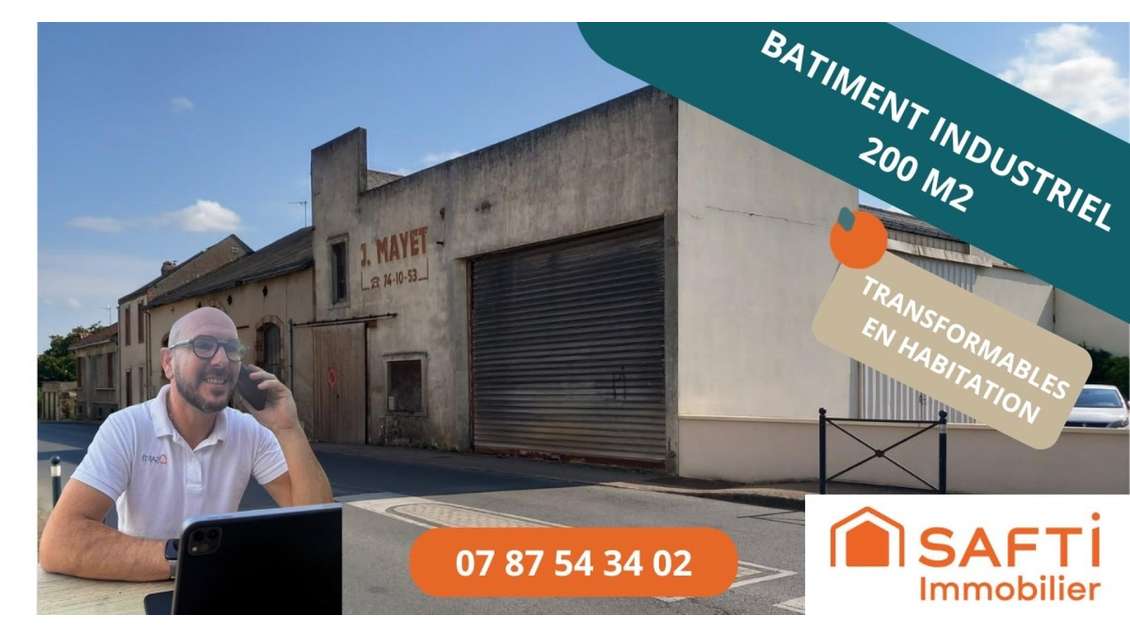 Vente bâtiment industriel 200m² à Bressuire centre
