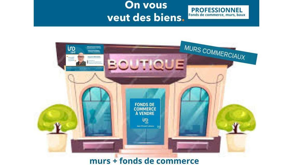 Vente murs et fonds 50m² à Bretignolles-sur-Mer