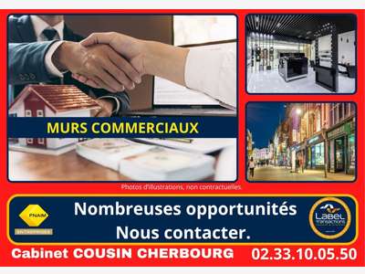 Vente murs commerciaux et appartement à Bricquebec