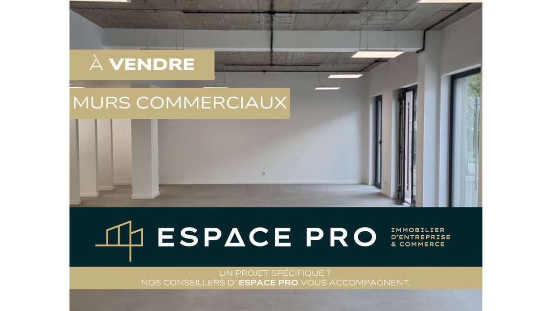 A vendre murs commerciaux de 116m² en zc à Caen