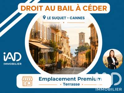 Cède bail local commercial de 35m² à Cannes Suquet