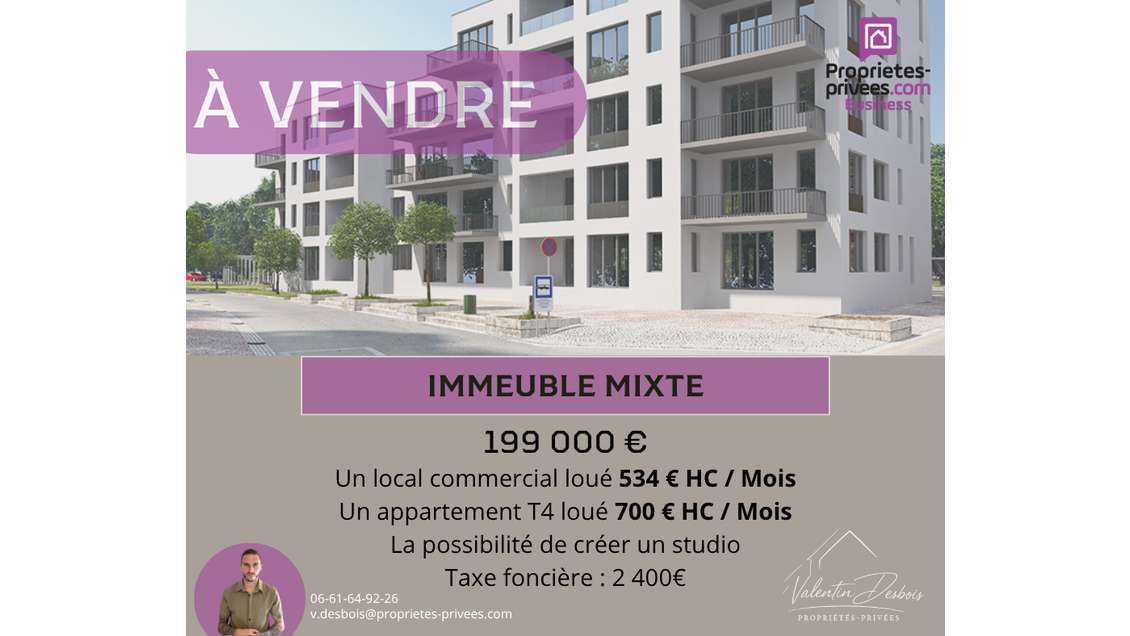 A vendre immeuble mixte secteur Carcassonne