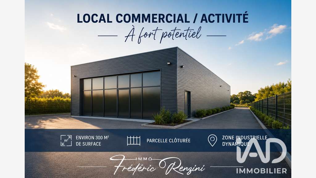 Vente local d'activité de 300m² en zi Carcassonne