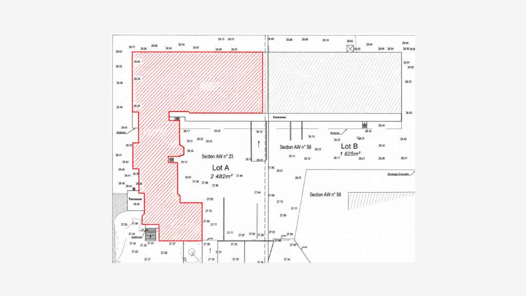 Bâtiments 1017m² centre d'activités de Carquefou