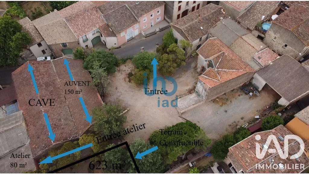 Vente ancienne cave viticole de 660m² à Cazedarnes