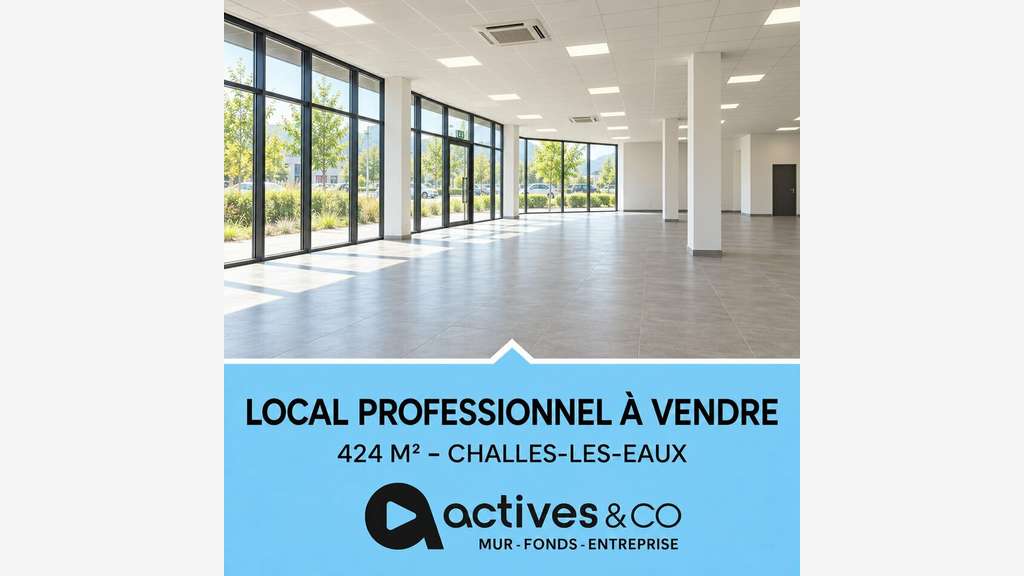 Vente local professionnel 424m² à Challes-les-Eaux