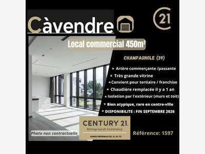 Vente local commercial de 450m² à Champagnole