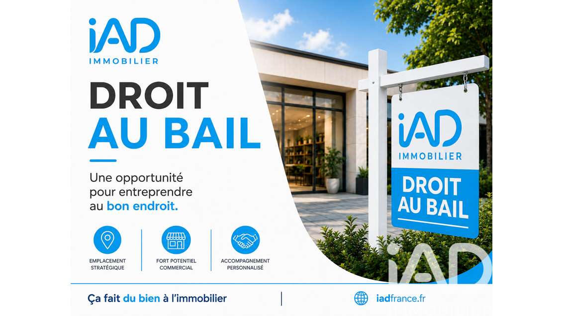 Cède dab local commercial de 120m² à Chantilly