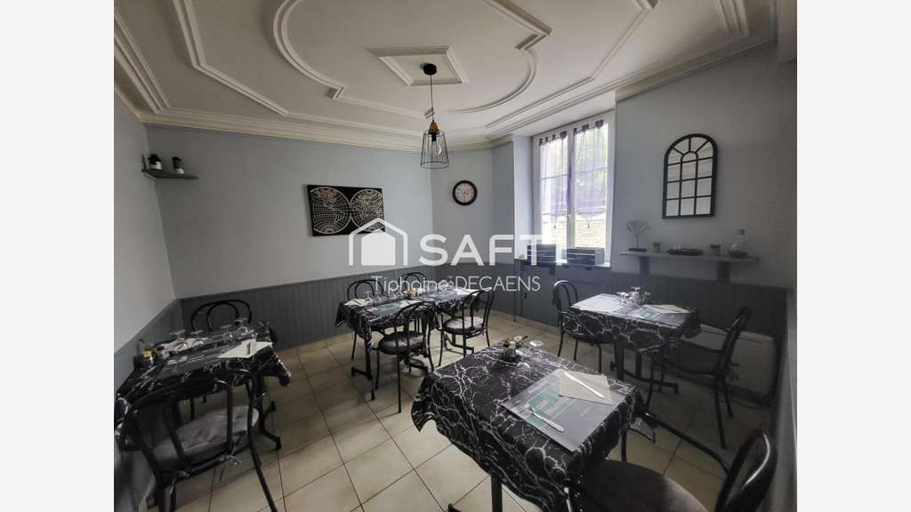 bâtiment bar restaurant, avec ou sans fond de 
