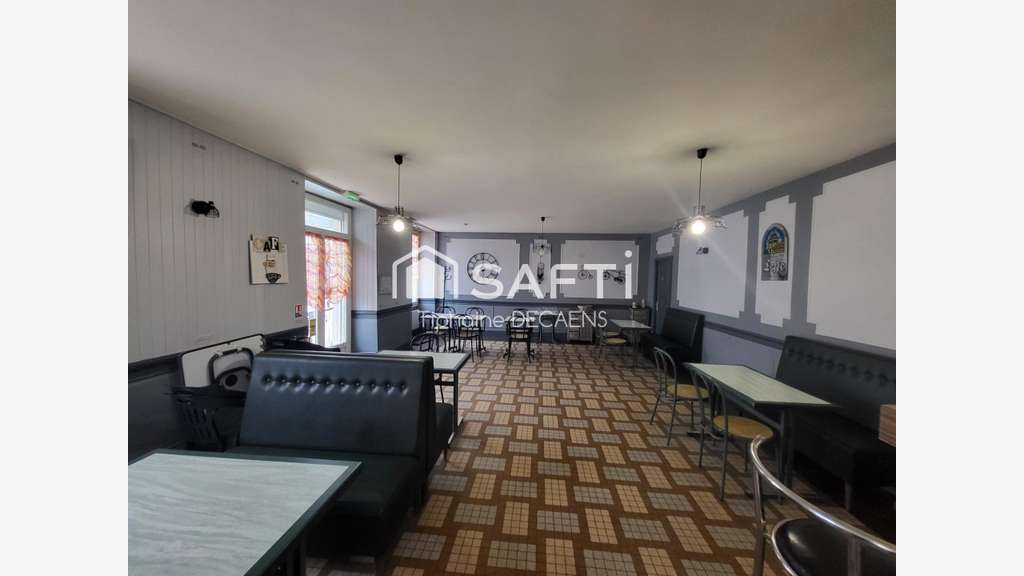 bâtiment bar restaurant, avec ou sans fond de 