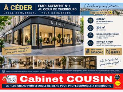 Vente murs commerciaux à Cherbourg rue au Blé
