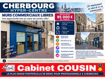 Vente murs commerciaux 37m² Cherbourg en Cotentin