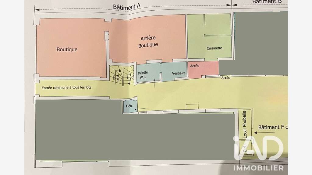 Vente murs commerciaux loués à Clamart