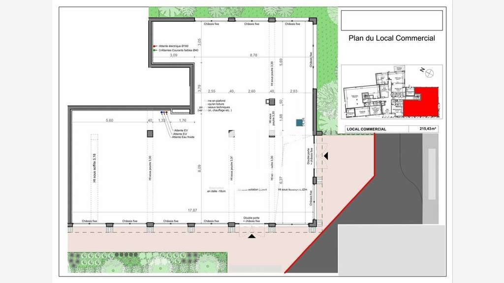 Local commercial 215m² à vendre à Clermont Ferrand