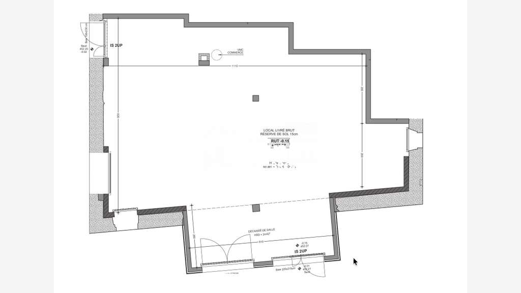 À VENDRE – LOCAL COMMERCIAL NEUF – 184 m² – CONTAM