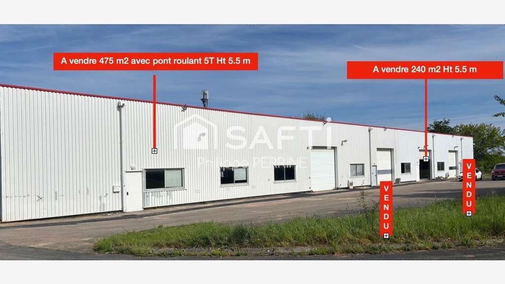 Locaux d'activité 239m² à Douvres la Délivrande