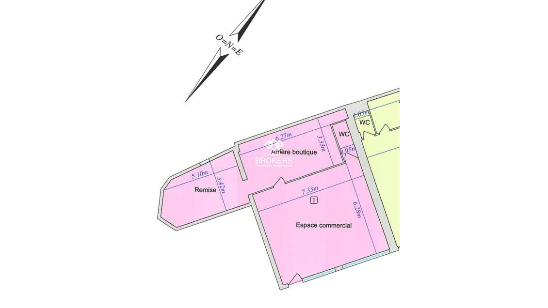 A vendre local commercial loué 90m² à Draguigan