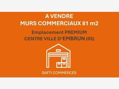 A vendre murs commerciaux empl premium à Embrun 