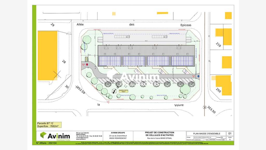 Vente local activités 496m² à Epinal ZI La Voivre