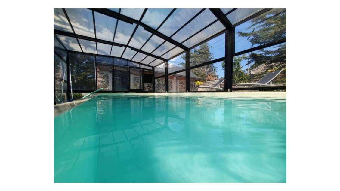 AV longère de charme piscine gite à Erquy