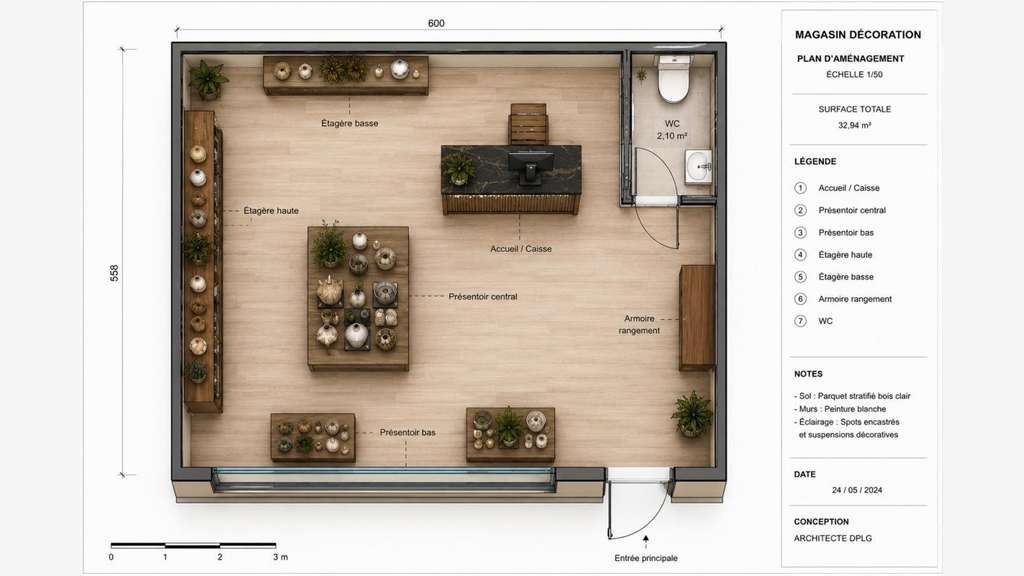 Vente boutique 33m² en centre ville de Fouras