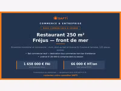 Murs et droit au bail — front de mer Fréjus