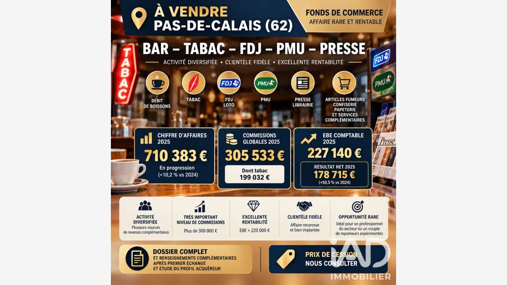 Local commercial à Fressin