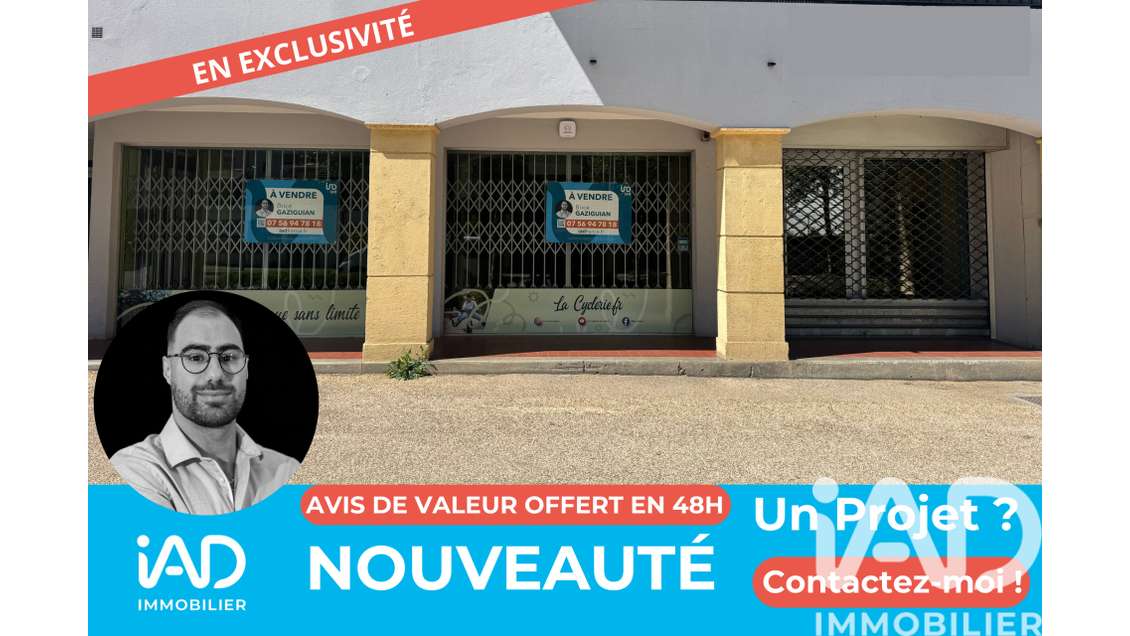 AV murs commerciaux 97m² emplacement premium Gap