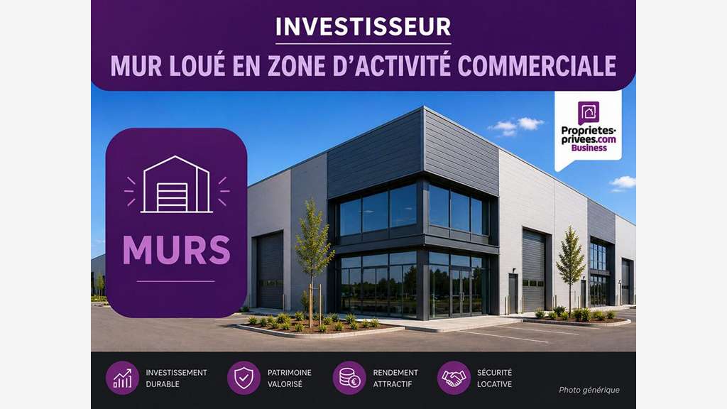 Vente murs commerciaux loués ZAC secteur Verdun