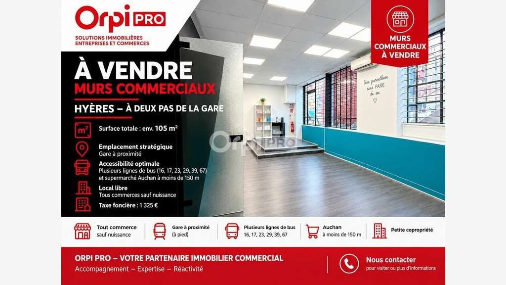 MURS COMMERCIAUX - HYERES GARE