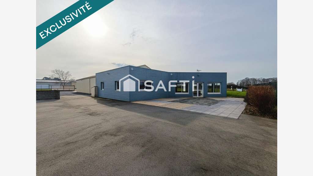 Local 370m² sur terrain de 2544m² ZA de Jans
