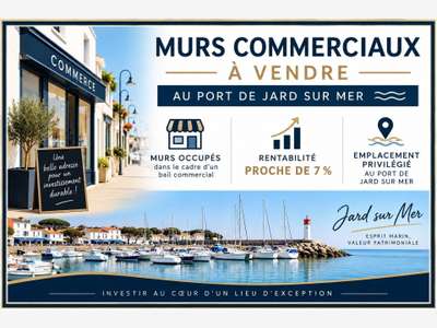 AV murs commerciaux occupés à Jard-sur-Mer port