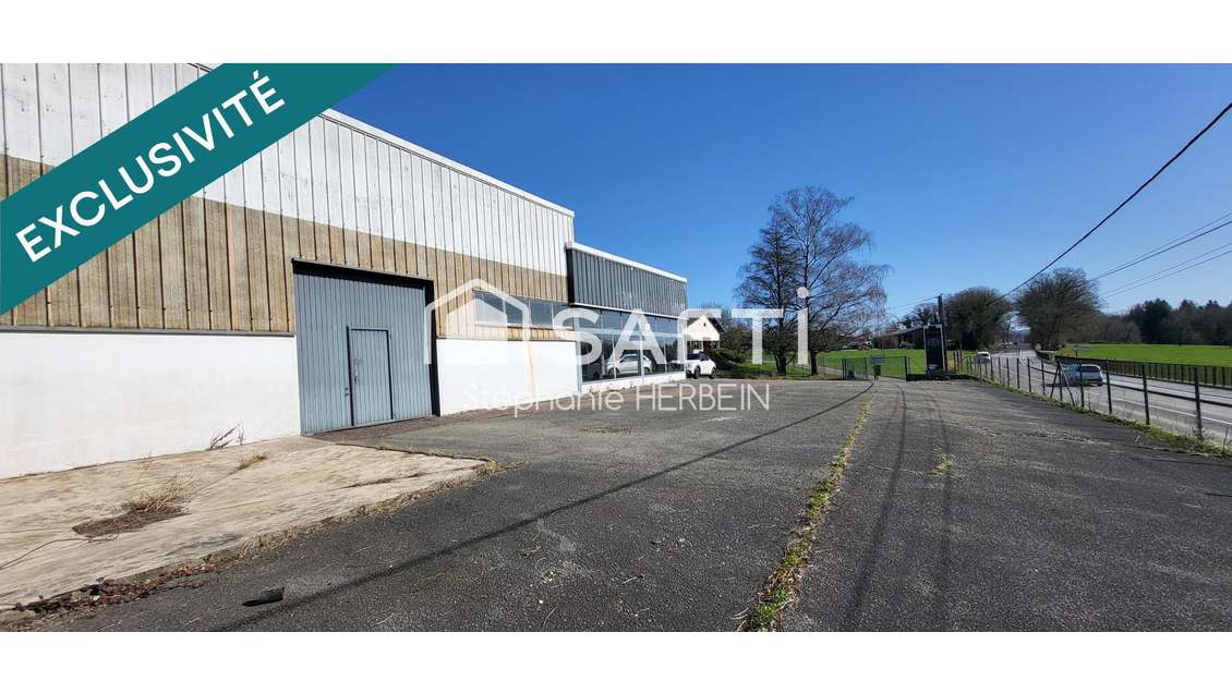 Vente local commercial 500m² Joncherey près Suisse