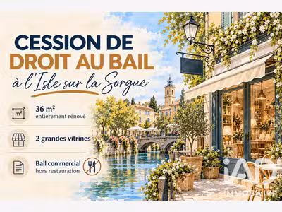 DAB local commercial 36m² à L'Isle-sur-la-Sorgue