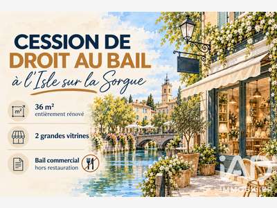DAB local commercial 36m² à L'Isle-sur-la-Sorgue